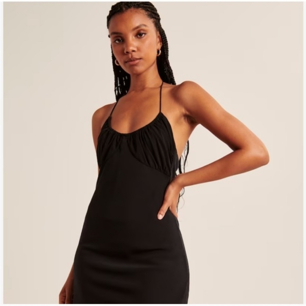 Abercrombie & Fitch Black Dress Size Lt Backless